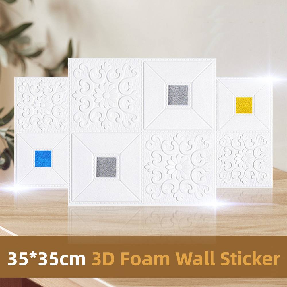 Giấy Dán Trần Nhà Hình Hoa 3d Chống Thấm Nước Chất Lượng Cao 35x35cm | BigBuy360 - bigbuy360.vn