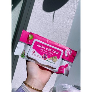 Giấy ướt cồn bịch 50 tờ wipes