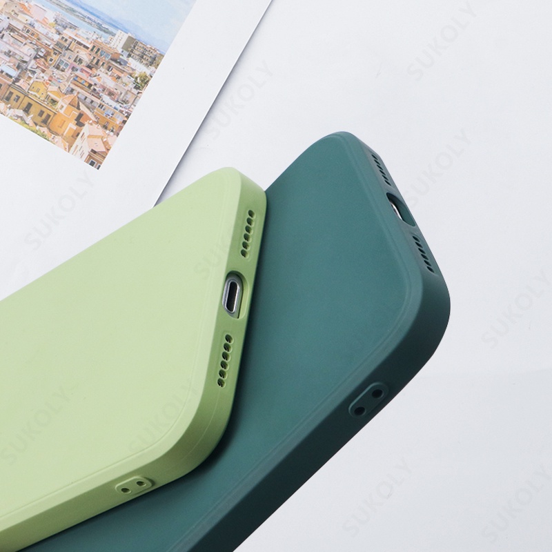 Ốp Lưng Cho Samsung Galaxy A52 A72 A71 A51 A50 A70 S20 FE S21 Ultra S10 Plus A42 A32 Vuông Silicon Điện Thoại Vỏ Mềm
