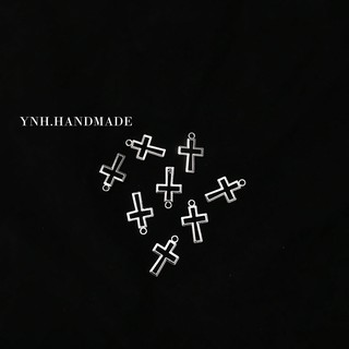 5 mặt chữ thập rỗng - charm thập giá xi bạc handmade
