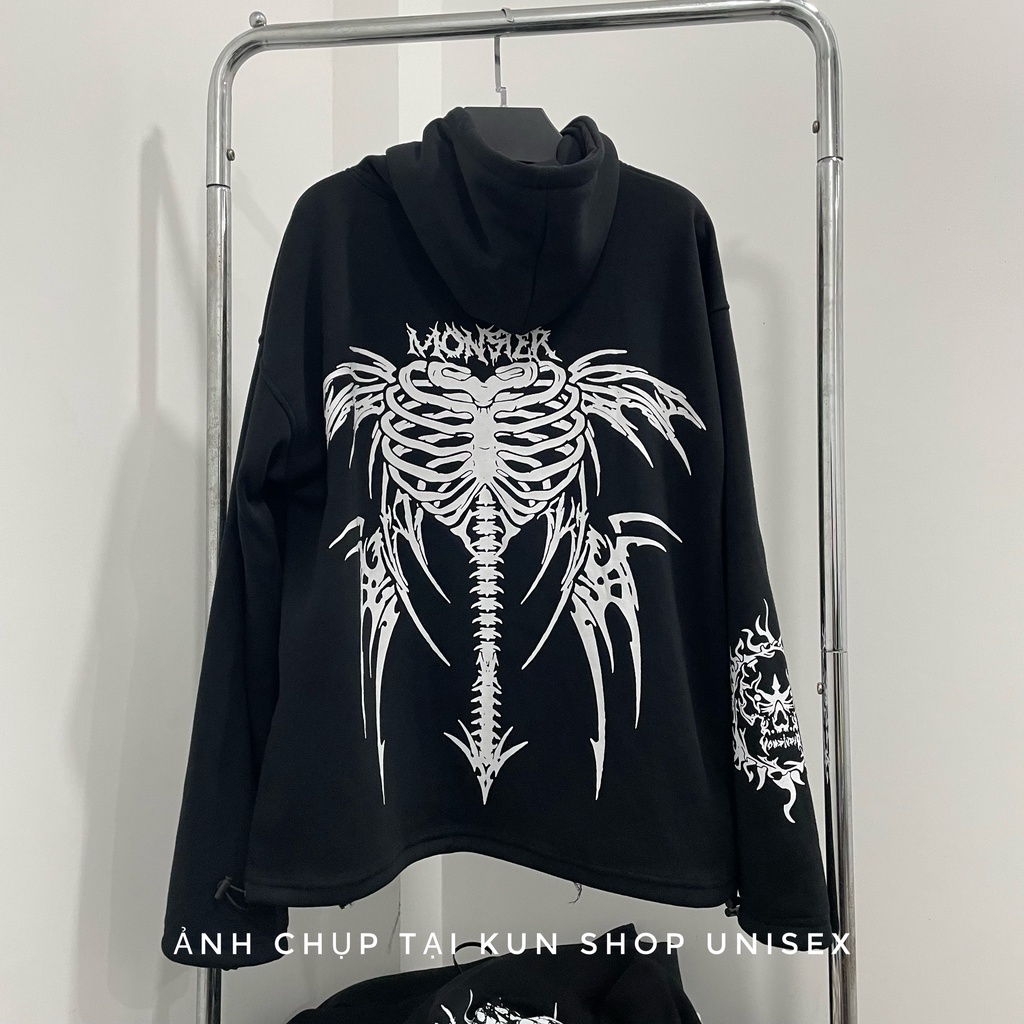 Áo hoodie VAH studio monster Áo khoác nỉ hoodie vah.studio chất nỉ bông hàng vah chính hãng kunshopuinsex