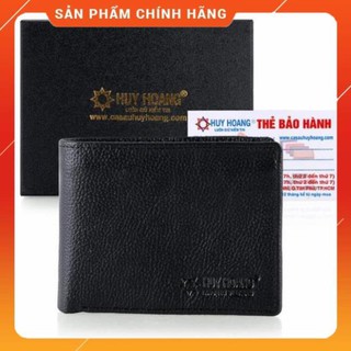 Ví nam da bò mini màu đen ph2126
