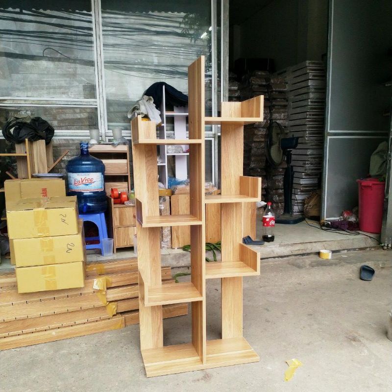 Kệ để sách hình cây 8 ngăn - Kệ xương rồng phong cách hiện đại trẻ trung