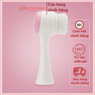 Cọ rửa mặt massage 2 đầu siêu sạch - cây rửa mặt cầm tay tiện lợi , hàng nội địa trung