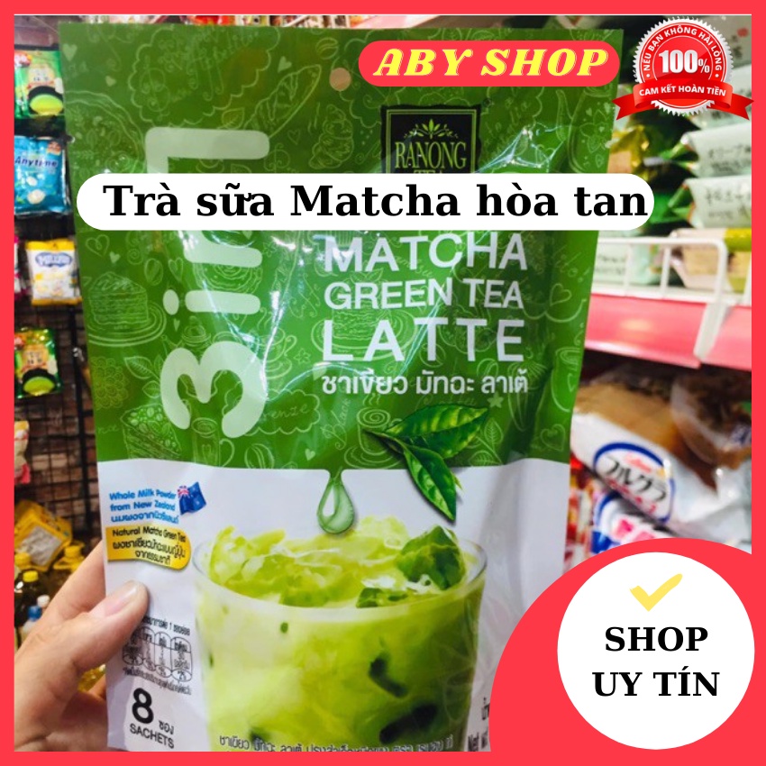 Trà sữa Matcha hòa tan ⚡ LOẠI NGON  ⚡ Trà sữa Ranong Tea 80gr hương vị thơm ngon thanh mát