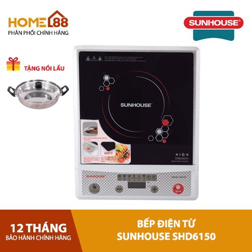 [ELHAB4 giảm tối đa 500K] Bếp từ Sunhouse SH6150 chính hãng giá tốt