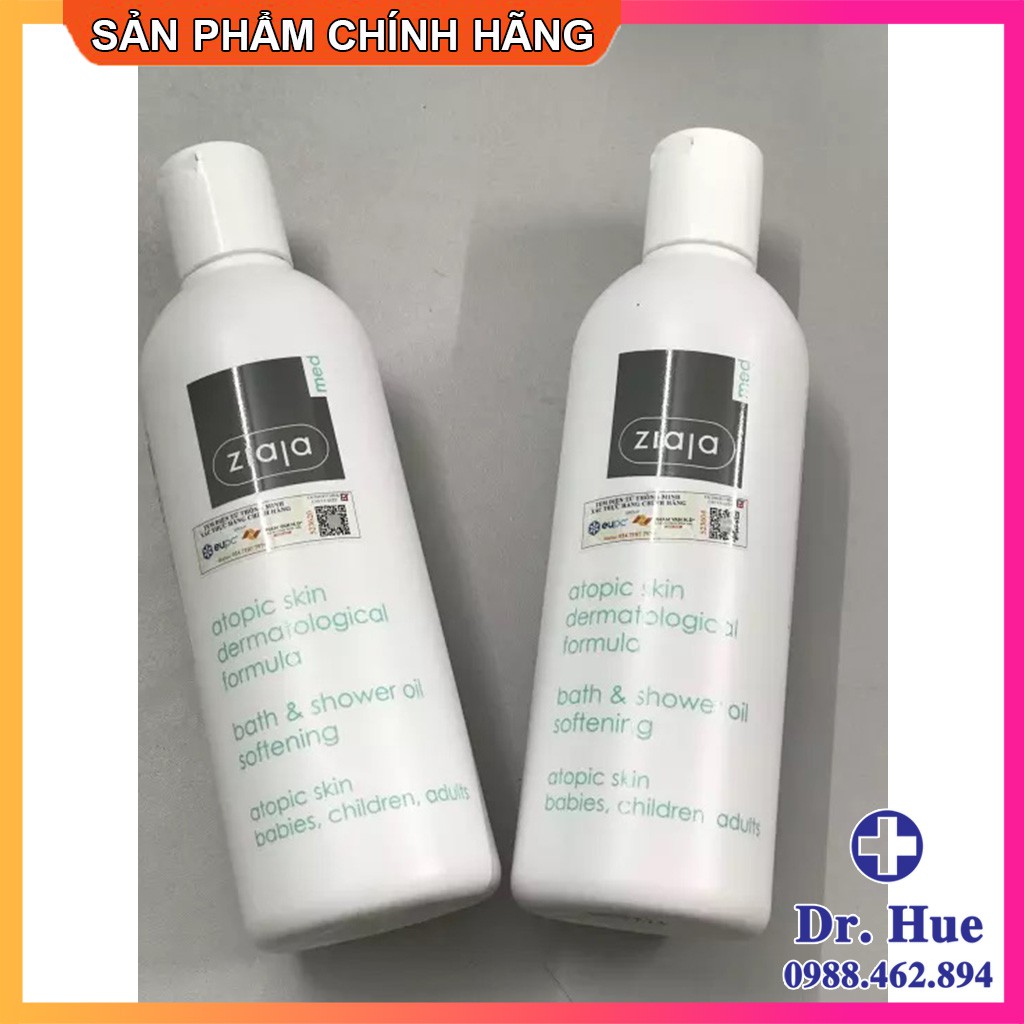 [CHÍNH HÃNG] Dầu Tắm Mềm Mịn Da Ziaja Med Atopic Skin Dermatological Formula Bath & Shower Oil Softening | BigBuy360 - bigbuy360.vn
