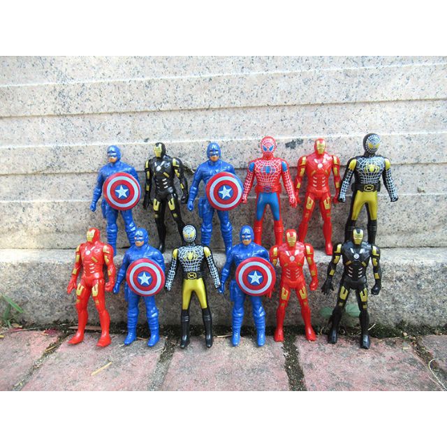 Vỉ đồ chơi 12 siêu anh hùng Avenger - mô hình siêu nhân - hình siêu nhân giá rẻ