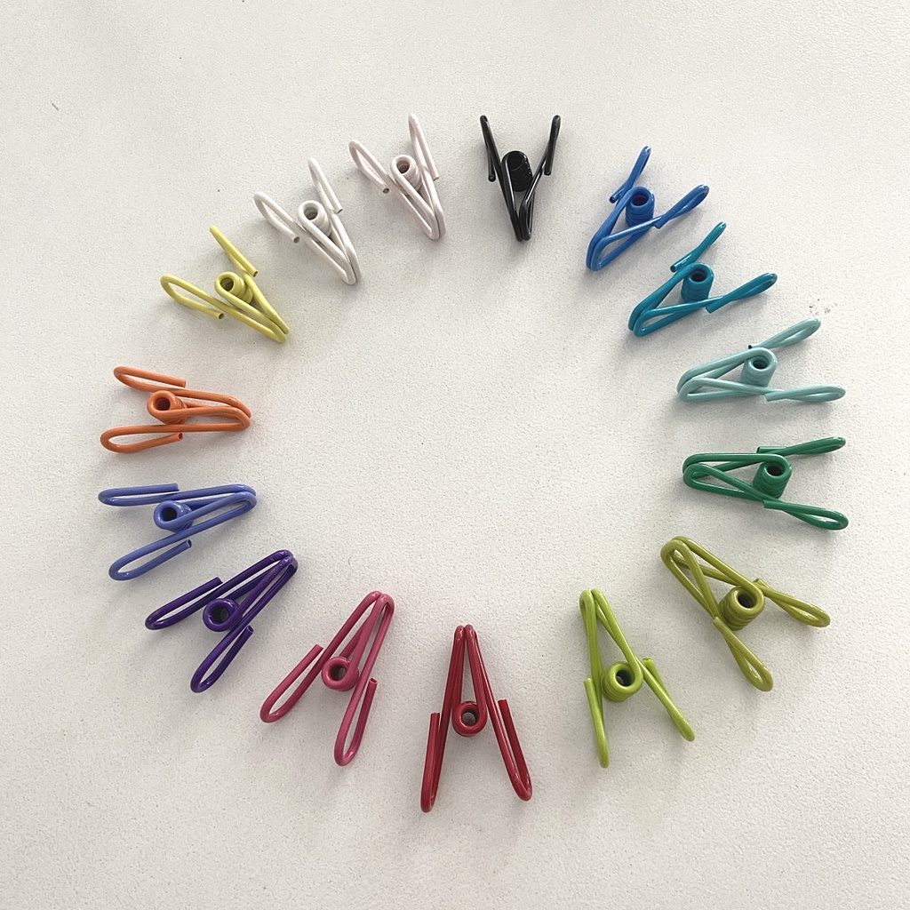 Kẹp Quần Áo Chống Gió Bằng Nhựa Nhiều Màu Sắc Đa Năng Phong Cách Hàn Quốc DIY