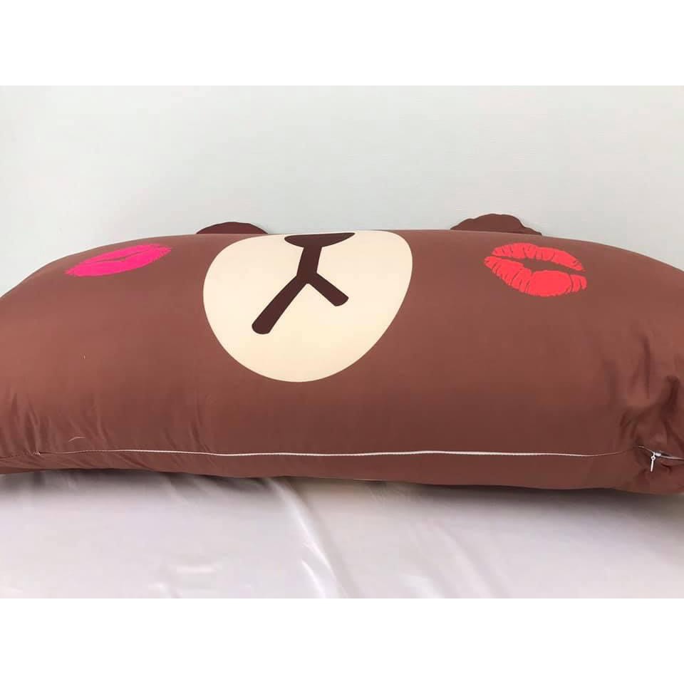 Gối Tựa Giương Họa Tiết Hình Thú Siêu Đáng yêu Size 50x110cm