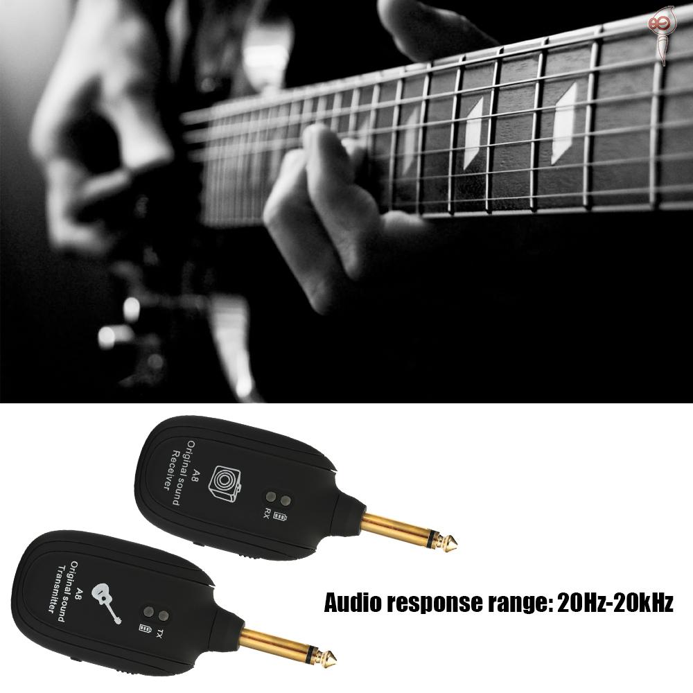 Bộ Thu Truyền Tín Hiệu Không Dây Cho Đàn Guitar Xs A8 Uhf 730mhz 50m