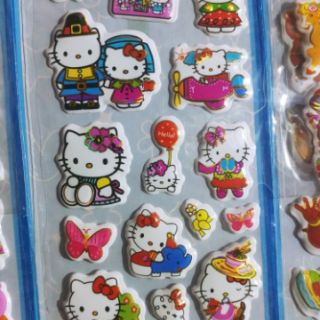 Sticker dán hình 3d ( nhiều chủ đề vỉ 10 stickers)