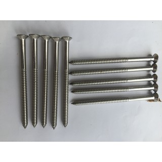 10 chiếc vít inox 304 phi 6 dài 7cm