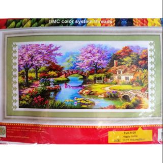 Tranh thêu chữ thập Tổ ấm hạnh phúc Eva8529