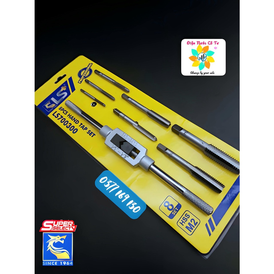 Bộ tạo ren TARO 8 món hợp kim siêu cứng LS