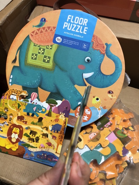 Vali xếp hình 52 mảnh của Joan Miro có 3 mẫu - Joan Miro Floor Puzzle