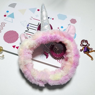 băng đô rửa mặt Unicorn đáng yêu
