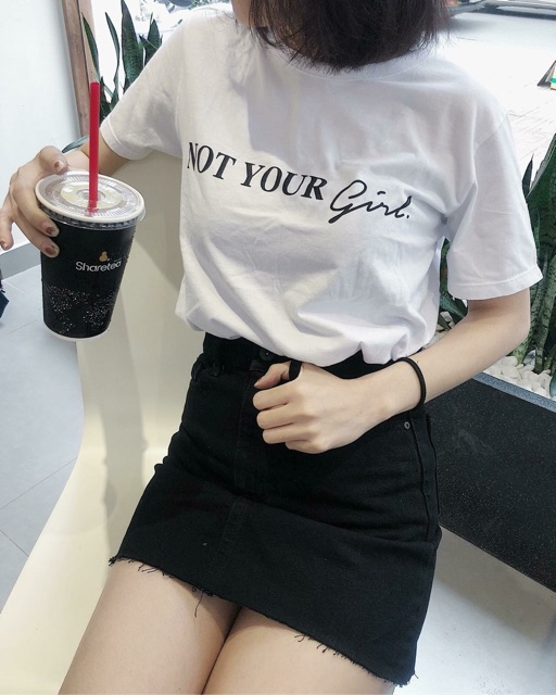 Chân váy đen/trắng Asos form A | BigBuy360 - bigbuy360.vn