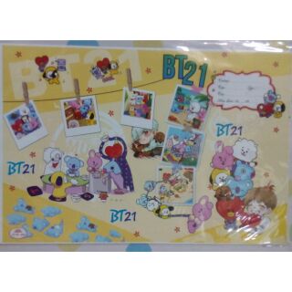 Giấy bao tập 6 mẫu BTS CHIBI