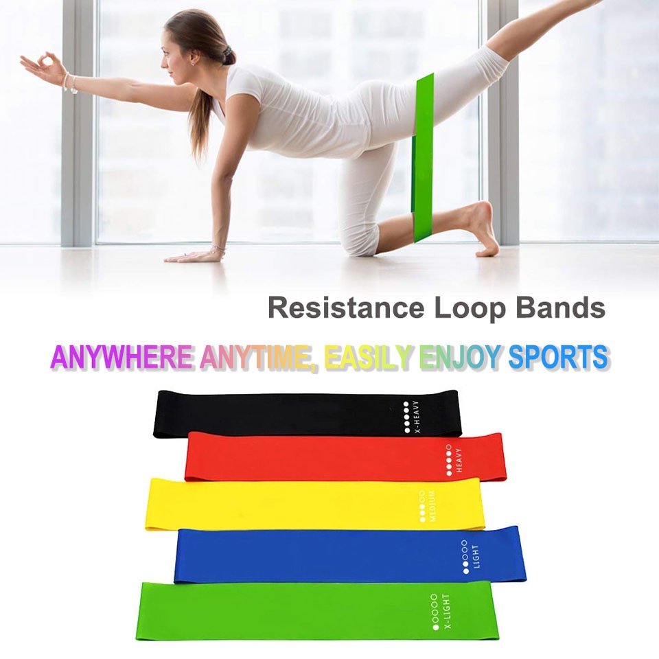 Dây Cao Su Kháng Lực Hỗ Trợ Tập Yoga/Pilates Giảm Cân Tại Nhà