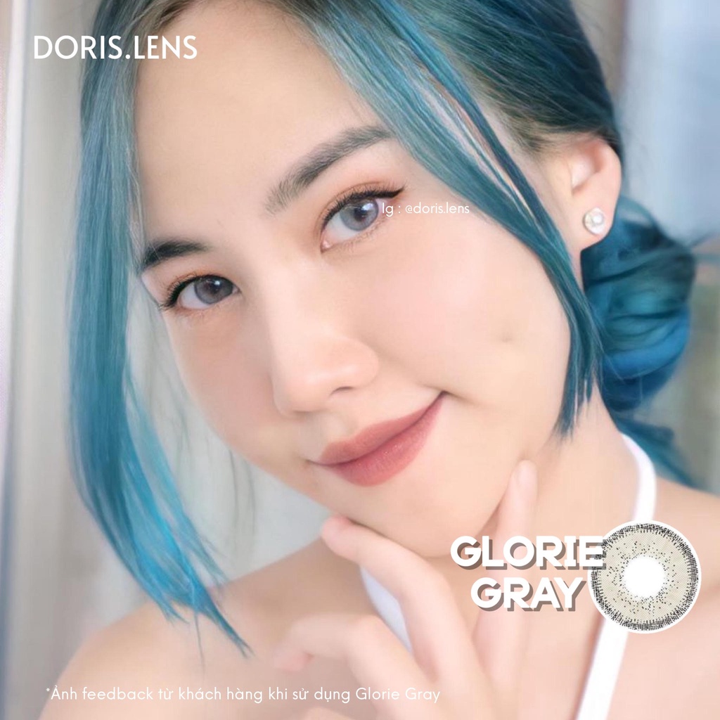 Kính Áp Tròng Cao Cấp Độ Ẩm 55% DORIS.LENS - Glorie Gray 14.2mm