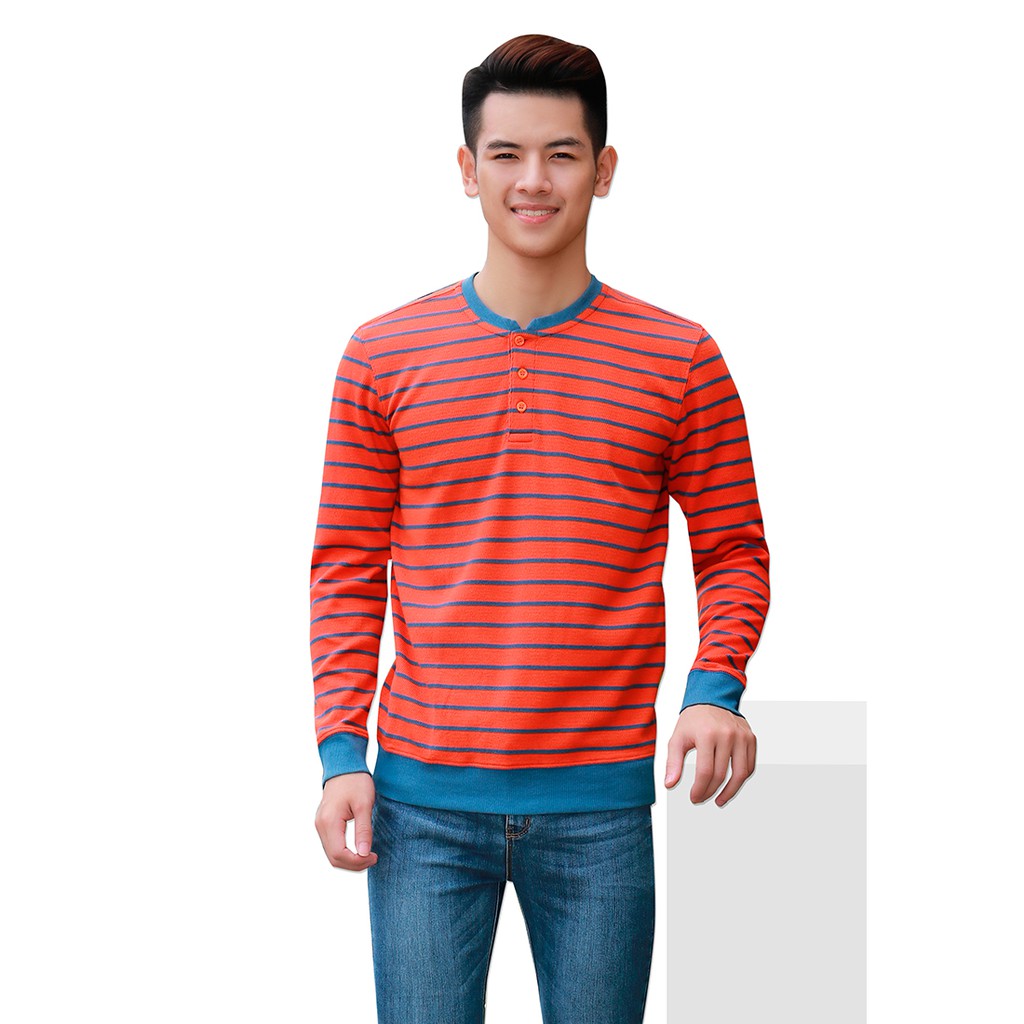 Áo thun nam dài tay cổ tròn Narsis D7051