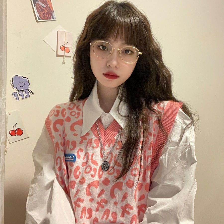 Áo sweater sát nách form rộng phong cách Hàn Quốc trẻ trung cho nữ