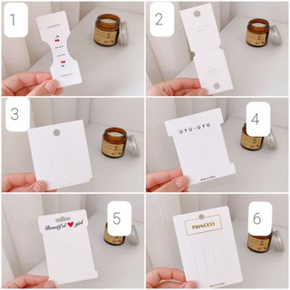 10 bìa giấy kẹp tóc & cột tóc nhiều mẫu