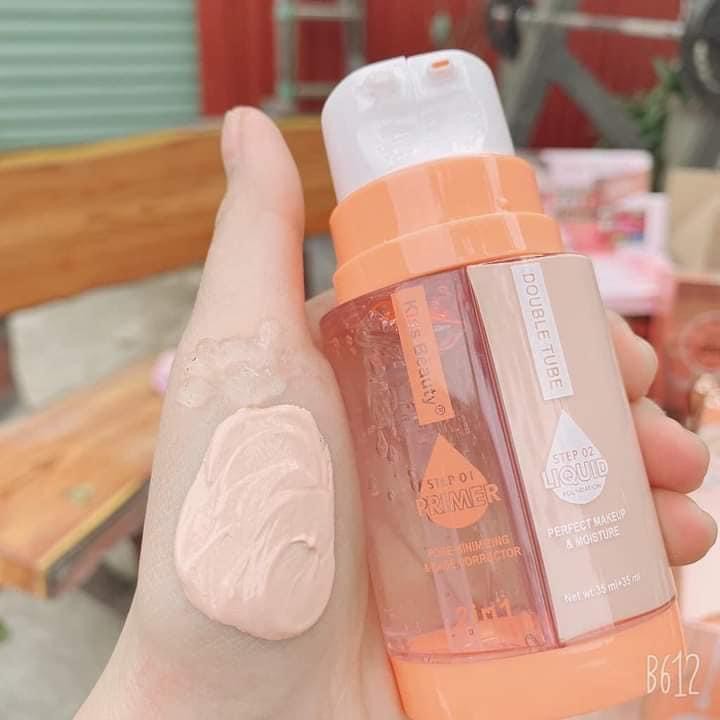 Kem lót + kem nền 2 trong 1 của kissbeauty dưỡng ẩm căng bóng | BigBuy360 - bigbuy360.vn
