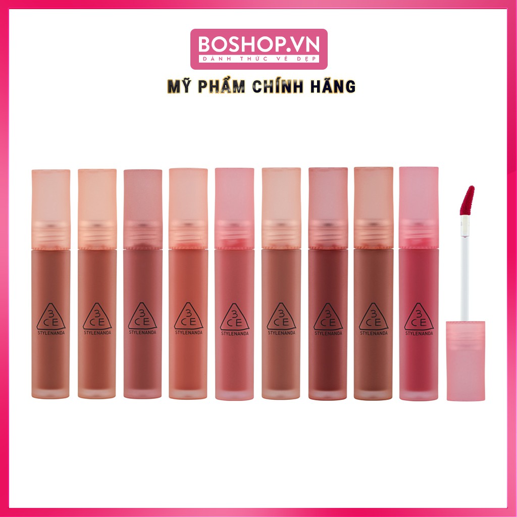 [Mã 66FMCGSALE hoàn 8% xu đơn 500K] Son Tint 3CE Mềm Mịn Lâu Trôi Blur Water Tint