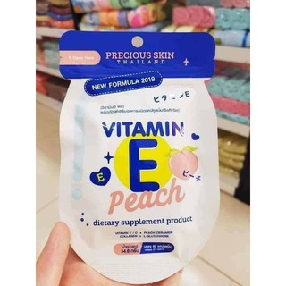 Viên uống đẹp da Vitamin E Peach Thái Lan (bịch 60 viên)