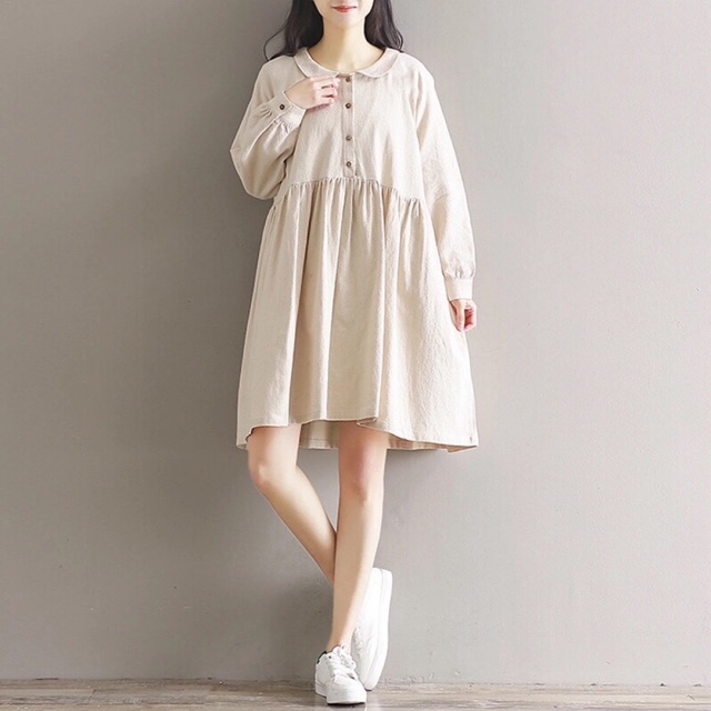 ĐẦM BABYDOLL KEM CỔ PETER PAN