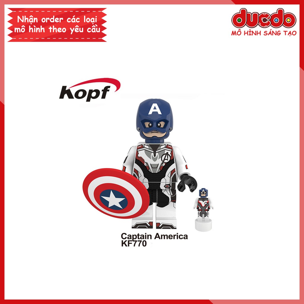 Minifigures biệt đội Avenger End Game full đồ Quantum - Đồ chơi Lắp ghép Xếp hình Mô hình Mini Iron Man KF 6076