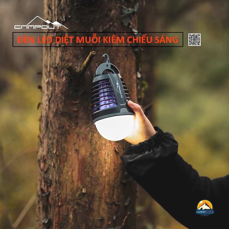 Đèn led treo lều chiếu sáng kiêm diệt muỗi đa năng NURGAZ CAMPOUT (Thổ Nhĩ Kỳ) cắm trại dã ngoại du lịch
