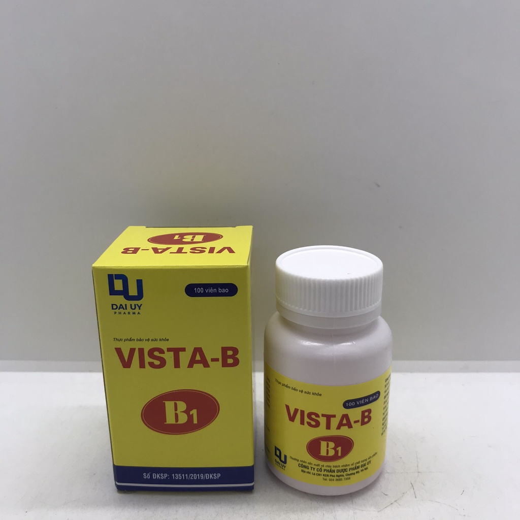 VISTA-B B12 - Lọ 100 Viên Bổ Sung Vitamin Nhóm B Vitamin B1 B2 B5 B12 PP