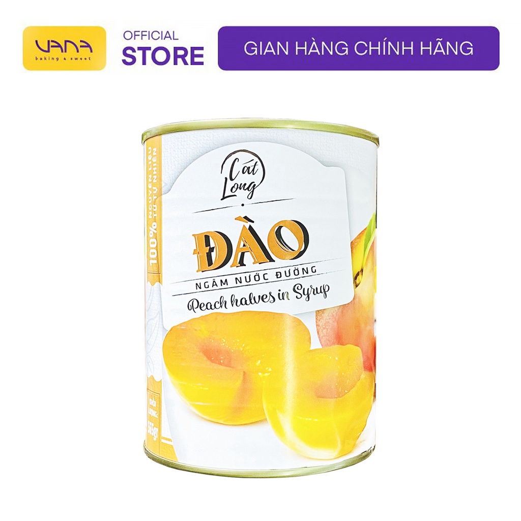 ĐÀO NGÂM NƯỚC ĐƯỜNG CÁT LONG 565G