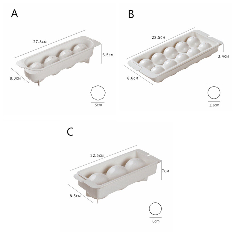 Khuôn Silicone Cấp Thực Phẩm Làm Đá Hình Tròn An Toàn