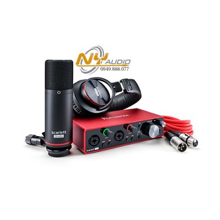 Focusrite Scarlett Combo 2i2 Studio (3rd Gen) sound card thu âm studio và livetream chuyên nghiệp