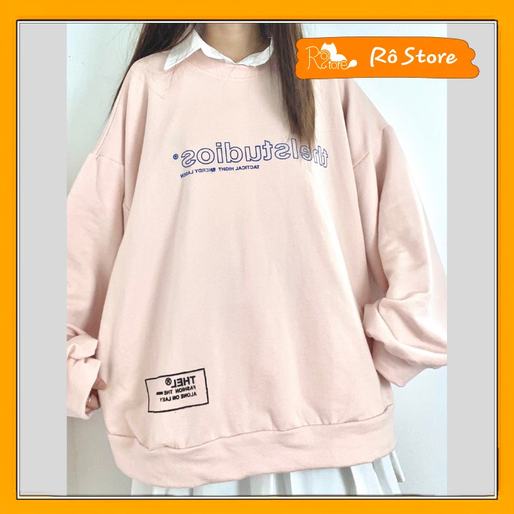 Áo Sweater Nỉ Bông Nam Nữ Form Rộng Unisex Màu Hồng Pastel Chất Nỉ Ngoại Mềm Mịn, Không Xù Rô Store SW03