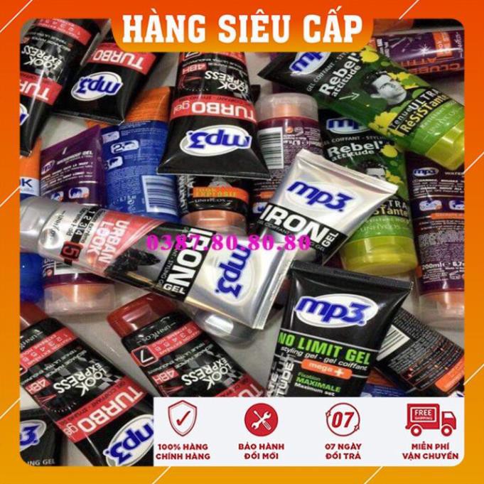 [ Cao Cấp - MUA 1 TẶNG 1 ] Gel vuốt tóc nam Mp3 cao cấp pháp/ Keo vuốt tóc nam tạo phồng, giữ nếp, không bết dính