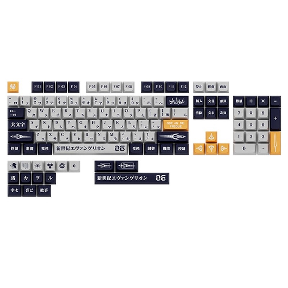 EVA số 6 Keycap 123 Phím nhỏ Trọn bộ Bàn phím cơ PBT Dye-thăng hoa Bàn phím cơ Keycap XDA Cấu hình Anime Keycap Keycap Cá nhân hóa