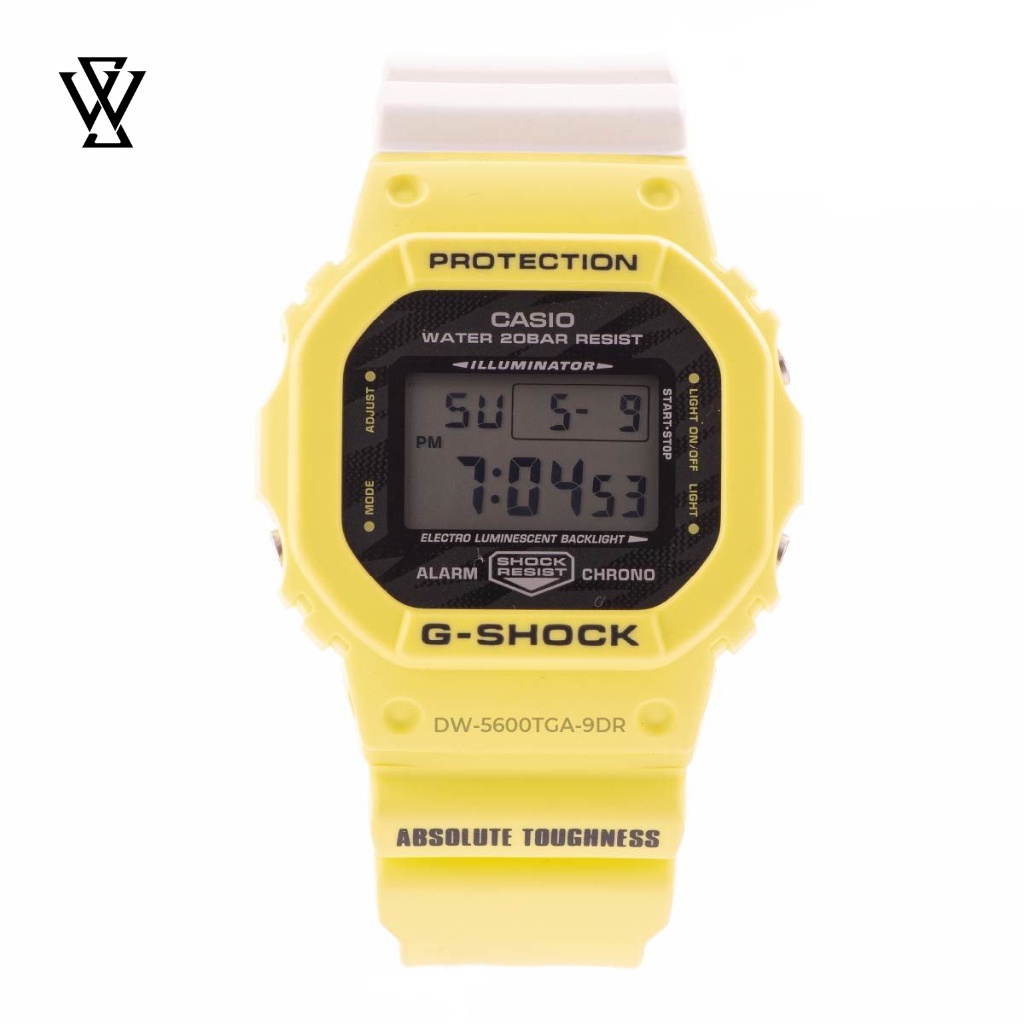 Đồng Hồ Điện Tử Nam Casio G-Shock WATCHSTORE DW-5600TGA-9D Thiết Kế Mặt Kính Khoáng 42.5mm, Vỏ Và Dây Nhựa Bền Bỉ
