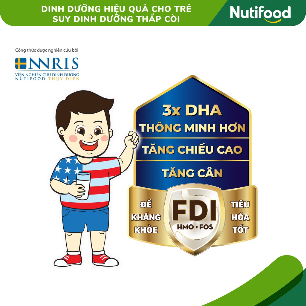 [Date T3/25] Sữa Bột Nutifood  Grow Plus Đỏ dinh dưỡng hiệu quả cho trẻ suy dinh dưỡng thấp còi 900g/lon