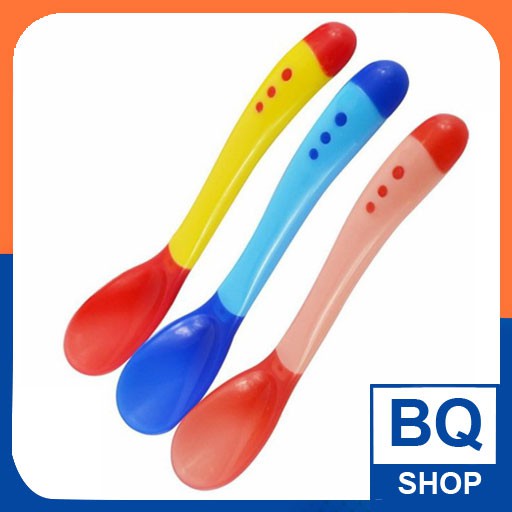 BQShop Combo 3 thìa báo nóng ăn dặm cho bé