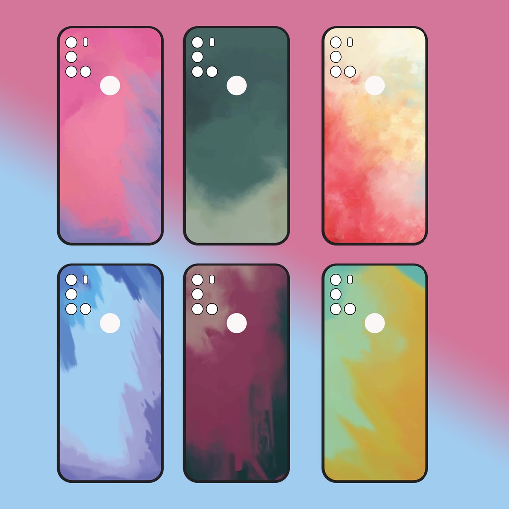 Ốp lưng Vina Case Vsmart Joy 3/Joy 4/Bee 3/...Silicone TPU dẻo đen viền bảo vệ camera in hình Water Colour