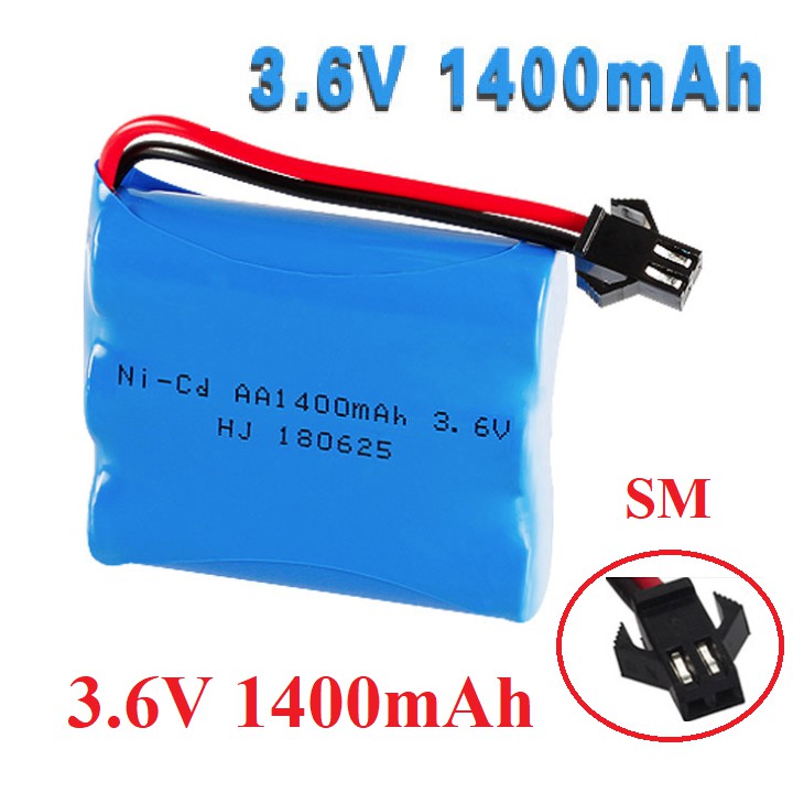 Pin 3.6v 1400mAh dùng cho xe điều khiển, xe công trình đồ chơi