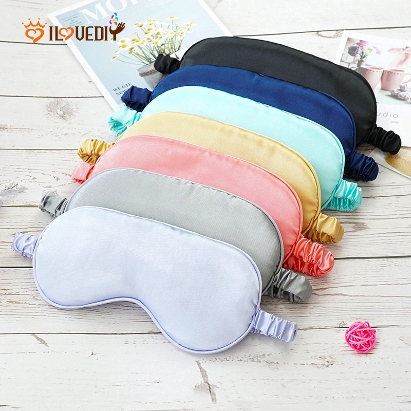 Soft Pure Silk Portable Travel Sleep Eye Masks/Double-Sided Natural Sleeping Eyeshade/Women Men Sleeping Eyes Cover