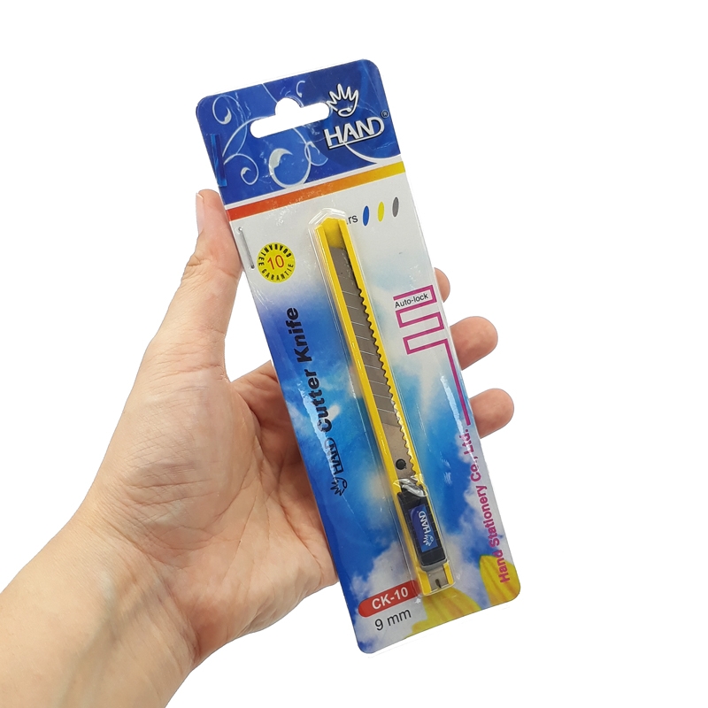 Dao Rọc Giấy Hand CK-10 - Màu Vàng