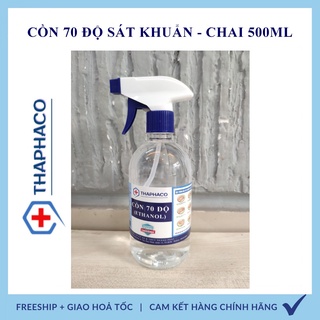 Cồn 70 độ sát khuẩn, rửa tay loại bình xịt 500ml