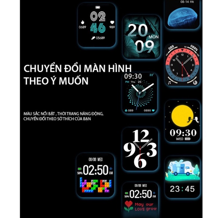 Đồng hồ thông minh T700 ProMAX - PICETECH , Smart watch Series 7, Sạc không dây, Chống nước , Nghe Gọi , Phát nhạc